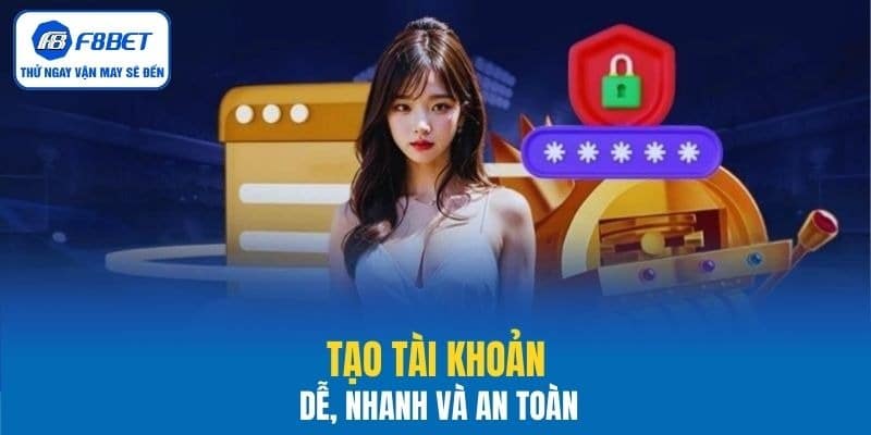Tạo tài khoản dễ, nhanh và an toàn